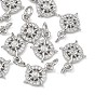 Dijes de latón con micro pavé de circonitas cúbicas de Shegrace, anillo con dijes de sol, sin cadmio, plomo, níquel