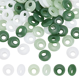 90 шт 3 цвета прозрачные стеклянные бусины, диск