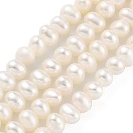 Natural Cultured Freshwater Pearl Beads Strands, Potato