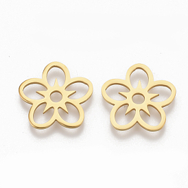201 inoxydable joiners filigranes en acier, fleur