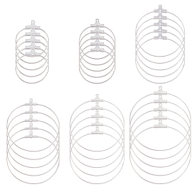 304 Stainless Steel Hoop Earrings, Earring Accessories