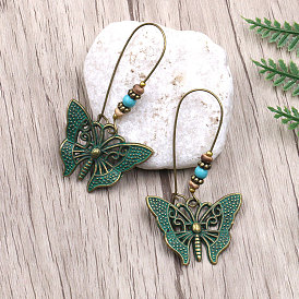 Butterfly Pendant Earrings for Women, Fashionable and Creative Vintage Accessories