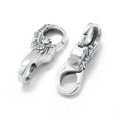 Thailand 925 Sterling Silver Lobster Claw Clasps, Bat