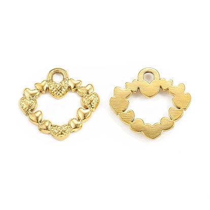 Вакуумное покрытие pvd 304 подвеска из нержавеющей стали, полые сердца