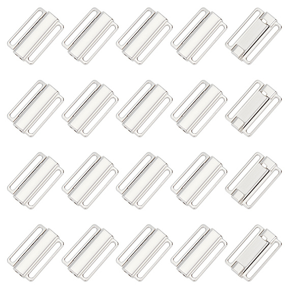 20зажимы для бикини из сплава, запасная часть застежки бюстгальтера, нижнее белье с застежкой спереди