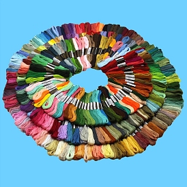 447 Skeins 447 Colors 6-Ply Polycotton Embroidery Floss, Cross Stitch Threads