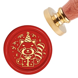 Brass Wax Seal Stamp with Handle, for DIY Scrapbooking