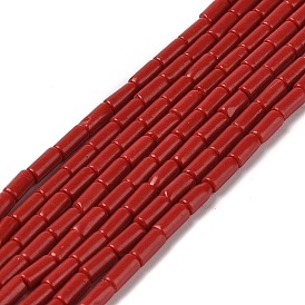 Dyed Synthetic Coral Beads Strands, Column