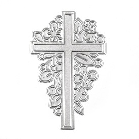 Cross Carbon Steel Cutting Dies Stencils, for DIY Scrapbooking/Photo Album, Decorative Embossing DIY Paper Card