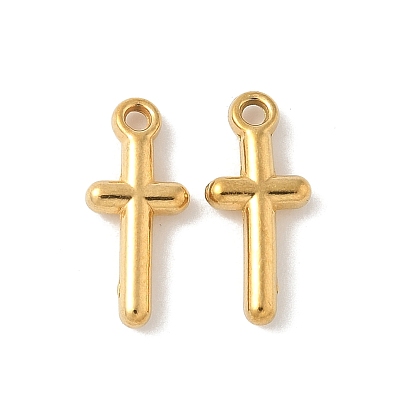 304 Edelstahl Reize, Ionenbeschichtung (ip), Kreuz Charme