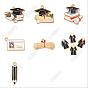 14Pcs 7 Styles Graduation Season Alloy Enamel Pendants, School Uniform & Student Card & Bachelor Cap & Book & Pencil