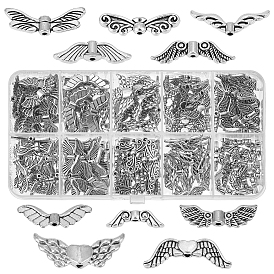 200 шт 10 стили бусины из сплава в тибетском стиле, крыло