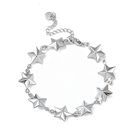 304 женские браслеты-цепочки со звездами из нержавеющей стали