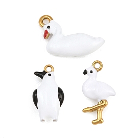 304 подвески из нержавеющей стали, с эмалью, золотые