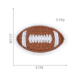 Sports Theme Computerized Embroidery Cloth Iron on/Sew on Patches, Costume Accessories, Appliques, Rugby
