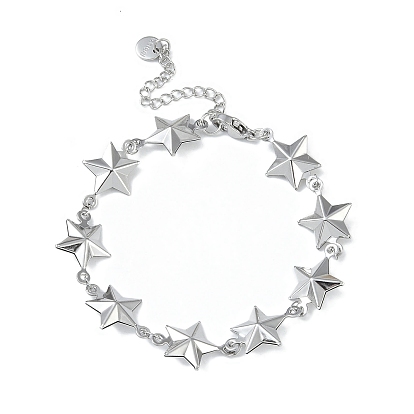304 женские браслеты-цепочки со звездами из нержавеющей стали