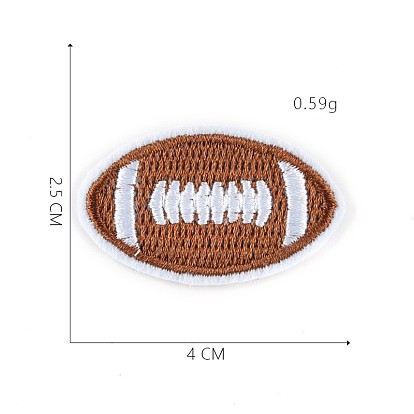 Sports Theme Computerized Embroidery Cloth Iron on/Sew on Patches, Costume Accessories, Appliques, Rugby