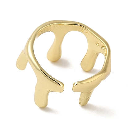 Brass Open Cuff Rings, Crown Ring for Women