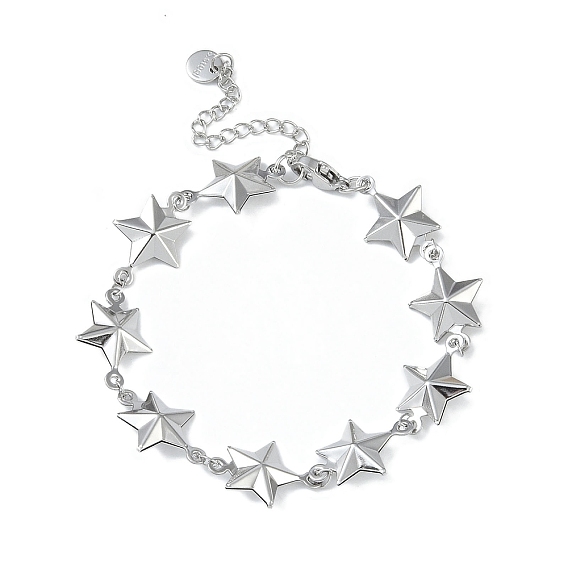 304 женские браслеты-цепочки со звездами из нержавеющей стали