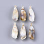 Acrylic Pendants, Imitation Gemstone Style, Spiral Shell Shape