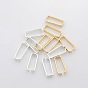 Iron Quick Link Connectors, Linking Rings, Rectangle, 20~21x7~9x4mm, Hole: 18x6mm