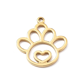 304 подвески из нержавеющей стали, очарование отпечатка лапы