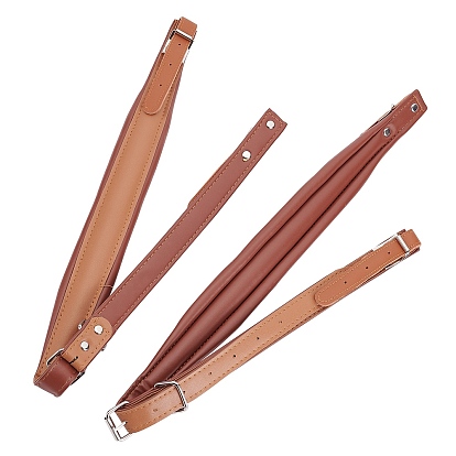 PU Leather Accordion Shoulder Harness Straps, with Alloy Adjustable Buckles