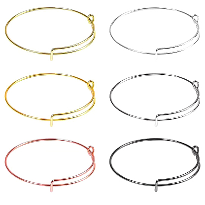 201 Fabricación de brazaletes ajustables de acero inoxidable, brazaletes expandibles