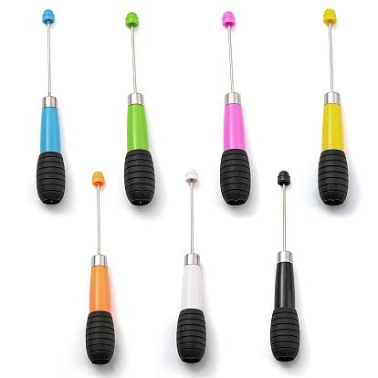 Пластиковая выдвижная шариковая ручка, бисерная ручка, для персонализированной ручки своими руками с ювелирной бусинкой