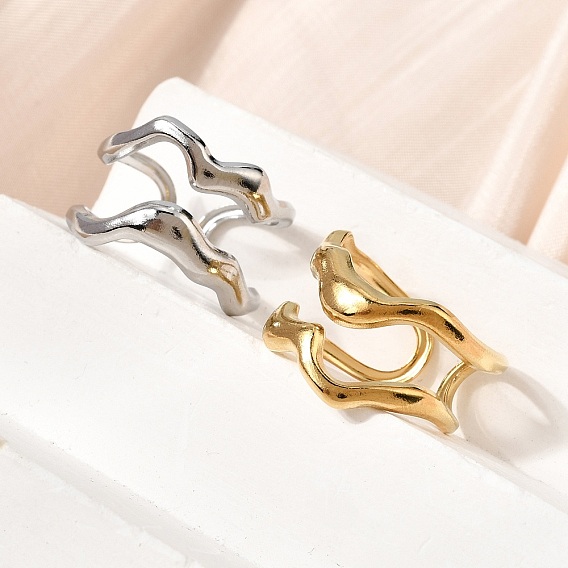 304 открытые кольца манжеты из нержавеющей стали, волна