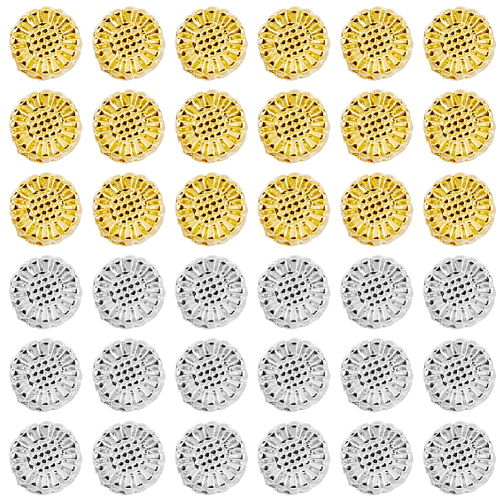 600 шт 2 цвета бусины из сплава тибетского стиля, цветок