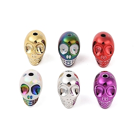 UV Plating Acrylic Beads, Skull