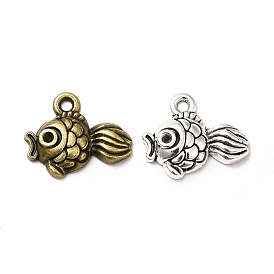 Tibetan Style Alloy Pendants, Goldfish Charms