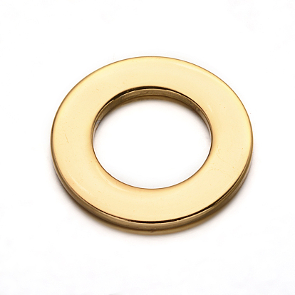 304 Stainless Steel Linking Rings, 31x2mm, Hole: 18mm