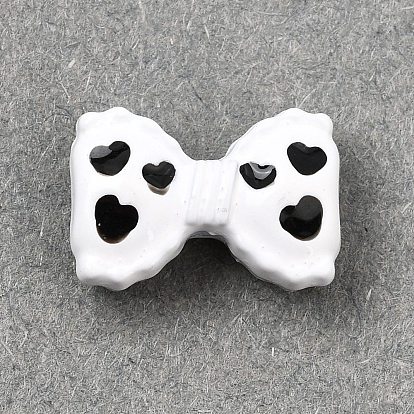 Perlas de esmalte de la aleación, lazo con patrón de corazón