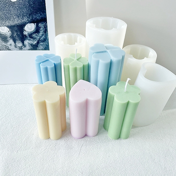 Силиконовые формы для свечей своими руками, пищевой силикон, изготовление украшений, для изготовления свечей, белые