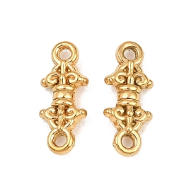 304 Stainless Steel Connector Charms, Vajra Links, Ion Plating(IP), Long-Lasting Plated