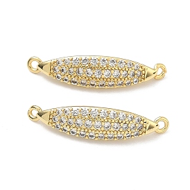 Латунные микропаве прозрачные кубические цирконии конский глаз звенья соединительные подвески, стойки покрытие, долговечный, без кадмия и без свинца