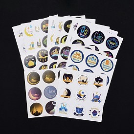 Lesser Bairam Theme Paper Stickers, Self Adhesive Round Sticker Labels, for Envelopes, Bubble Mailers and Bags