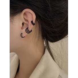 3шт. серьги-манжеты из сплава, многослойный с-образный