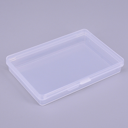 Polypropylene(PP) Plastic Boxes, Bead Storage Containers, with Hinged Lid, Rectangle