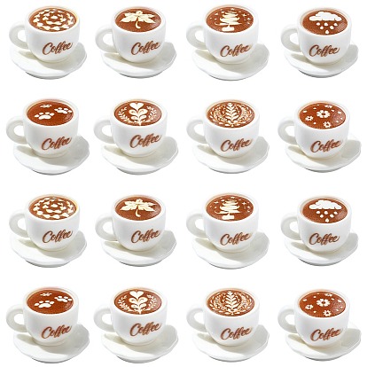 64 шт. 9 стили миниатюрные украшения, тарелка и кофе, аксессуары для домашнего кукольного домика с микро-ландшафтом, притворяясь опорными украшениями