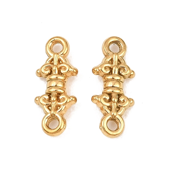 304 Stainless Steel Connector Charms, Vajra Links, Ion Plating(IP), Long-Lasting Plated