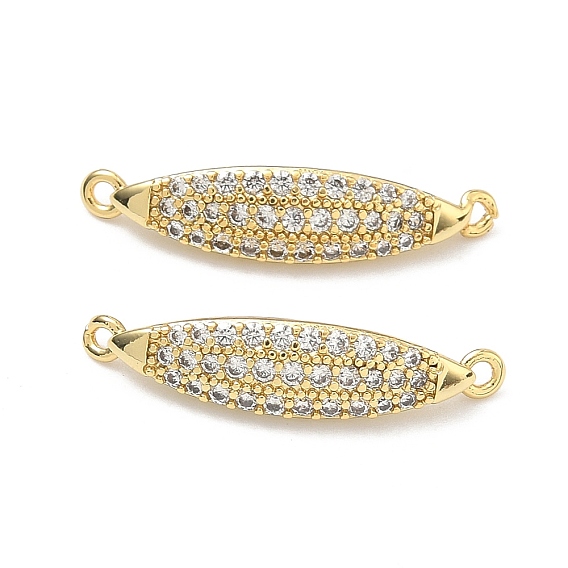 Латунные микропаве прозрачные кубические цирконии конский глаз звенья соединительные подвески, стойки покрытие, долговечный, без кадмия и без свинца