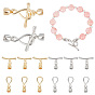 8 Sets 2 Colors Brass Toggle Clasps, Long-Lasting Plated, Infinity