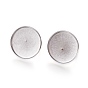 Adjustable 304 Stainless Steel Finger Rings Components, Pad Ring Base Findings, Flat Round