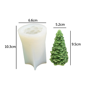 Christmas Cedar Tree DIY Candle Silicone Molds, for Scented Candle Making