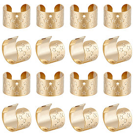 50шт. латунные ушные манжеты, с отверстием и звездочкой