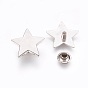 Alloy Rivet Studs, For Purse, Bags, Boots, Leather Crafts Decoration, Star