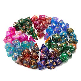 Acrylic Polyhedral Dice, Astrology Dice, for Witchcraft Wiccan Altar Supplies